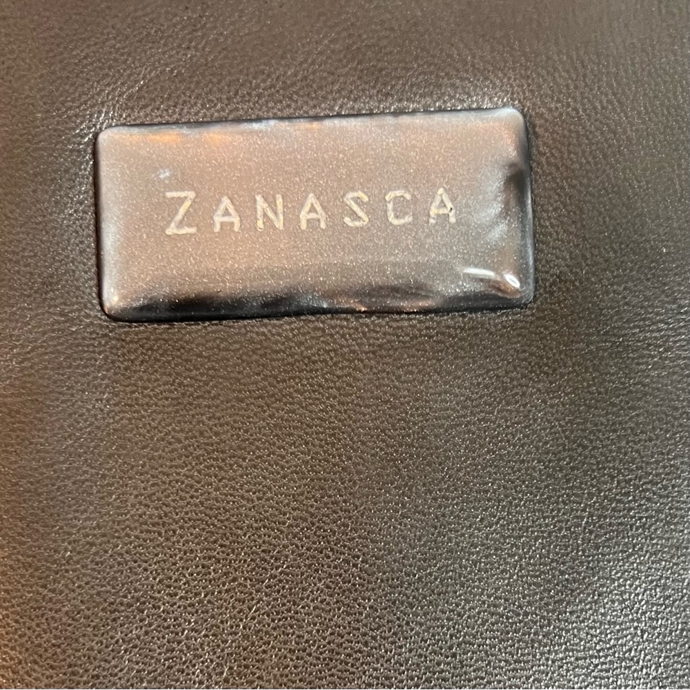 Nebuloni by Flavio Zanasca Made in Italy Genuine Leather Black Tote Bag - Picture 7 of 13